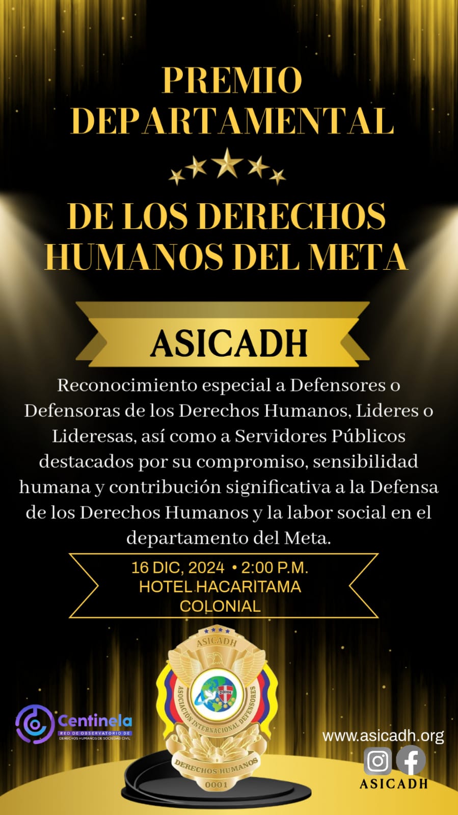 I Premio Departamental de Derechos Humanos 2024